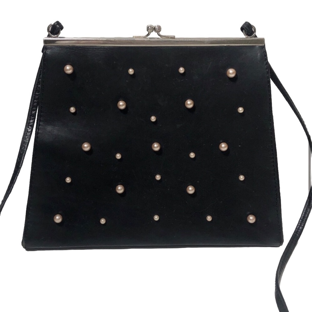 Jenny and the Boys Vintage Black Leather Bag.